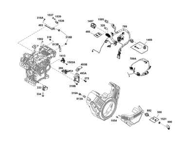 Part Location Diagram of 84004732 Briggs and Stratton TIE, CABLE